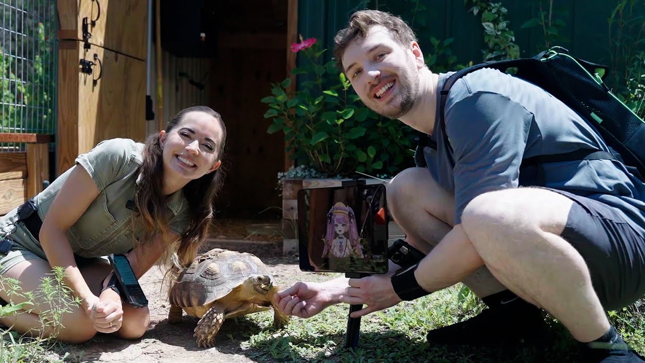 CDawgVA and Ironmouse visits Maya at her Animal Sanctuary!