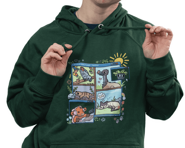 Lindsay wearing the Livecams Hoodie