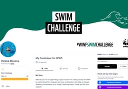 A screenshot of my fundraising page
